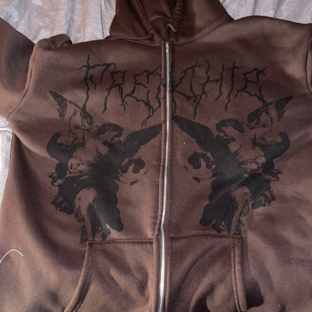 Grunge brown hoodie 🤎